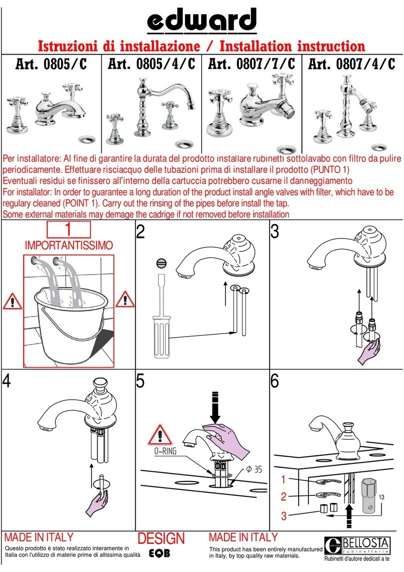 BELLOSTA Edward 0805/C User manual