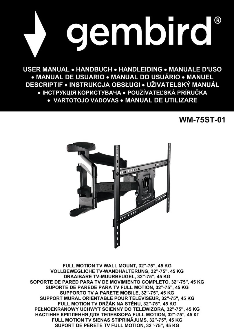 Gembird WM-75ST-01 User manual