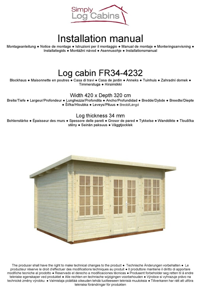 Simply Log Cabins FR34-4232 User manual