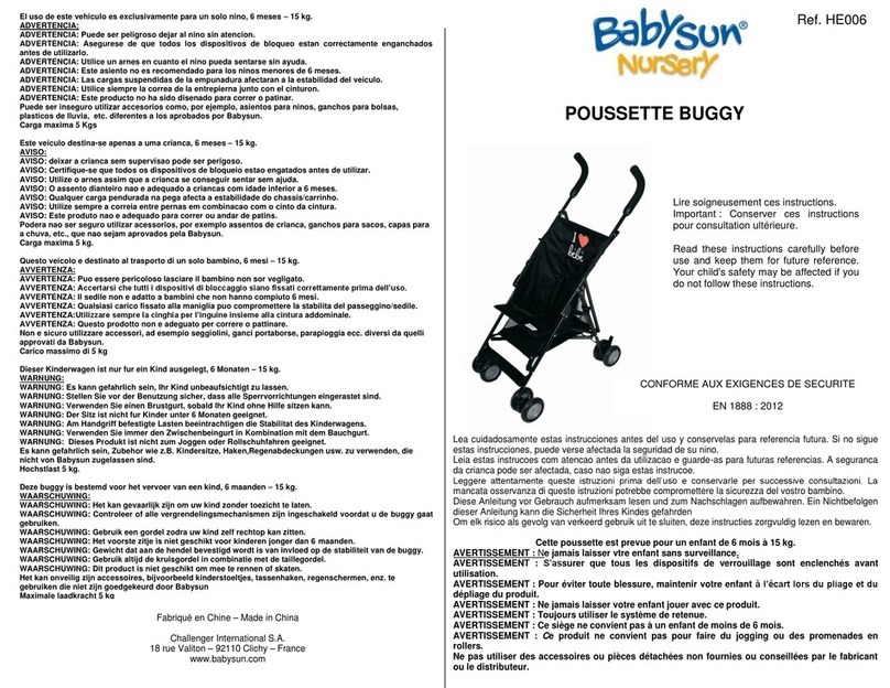 Babysun Nursery HE006 quick start guide