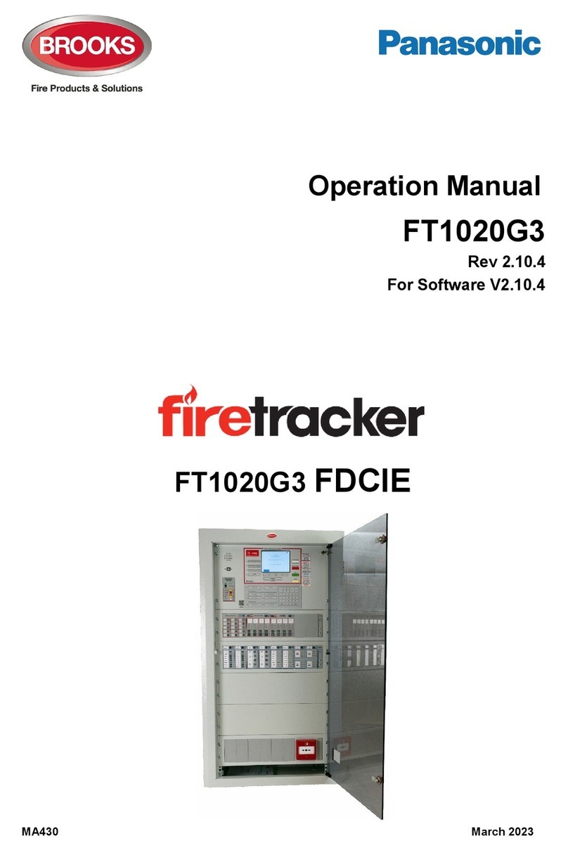 Panasonic Firetracker FT1020G3 CIE Operation manual