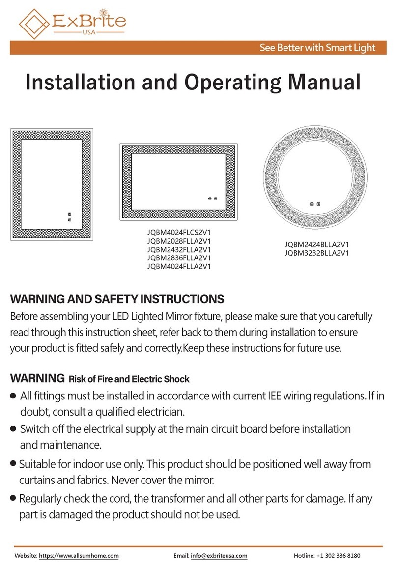 ExBrite JQBM4024FLCS2V1 User manual