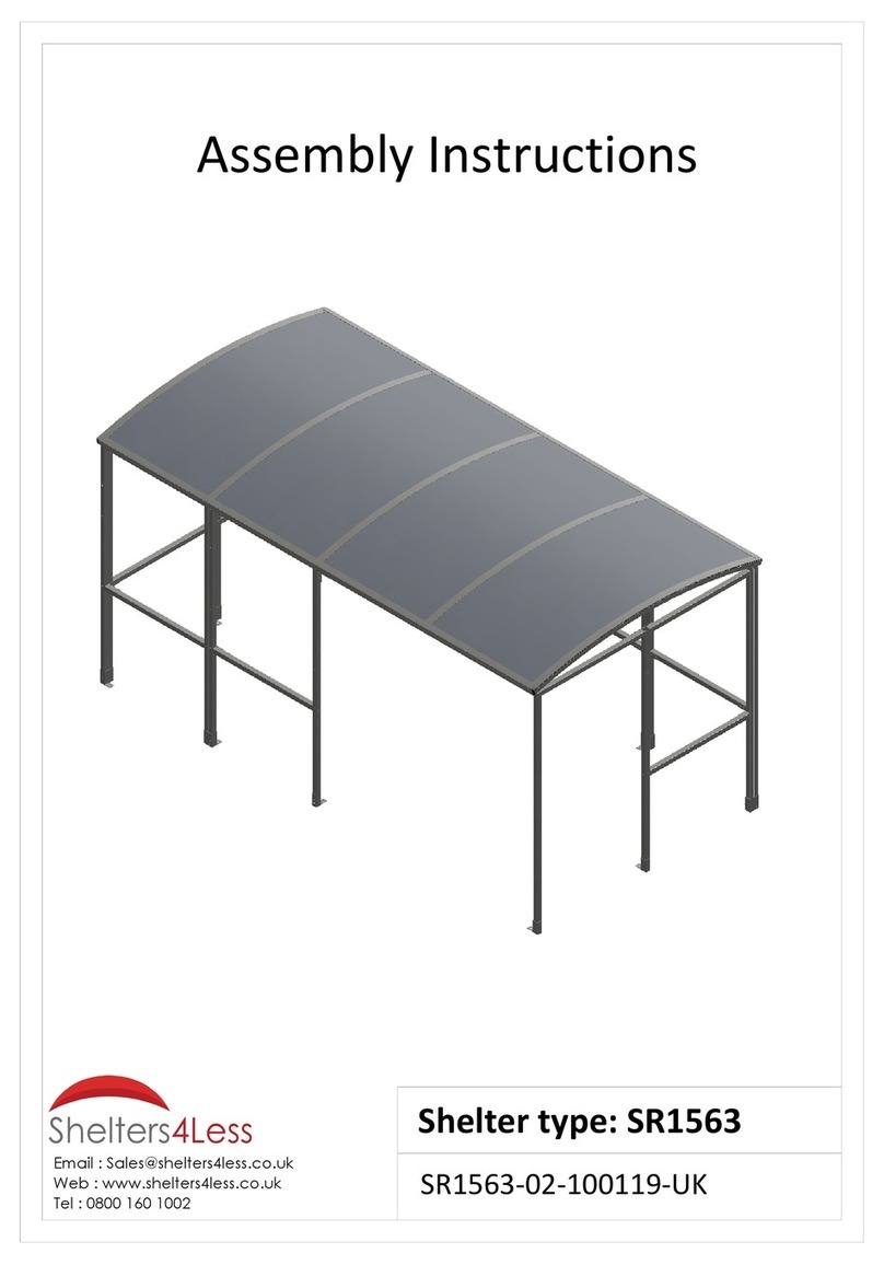 Shelters4Less SR1563 Assembly instructions