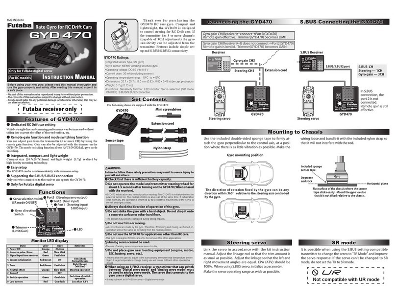 FUTABA GYD470 instruction manual