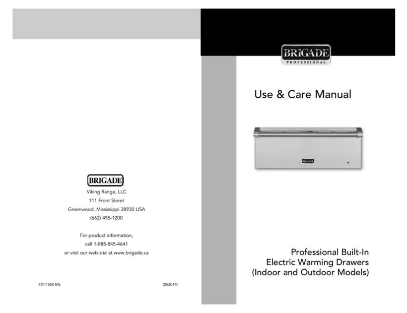 Brigade CVEWD530SS Use & care manual