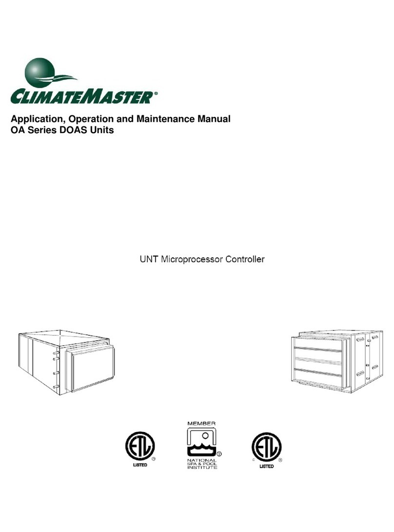 ClimateMaster OA Series Installation guide