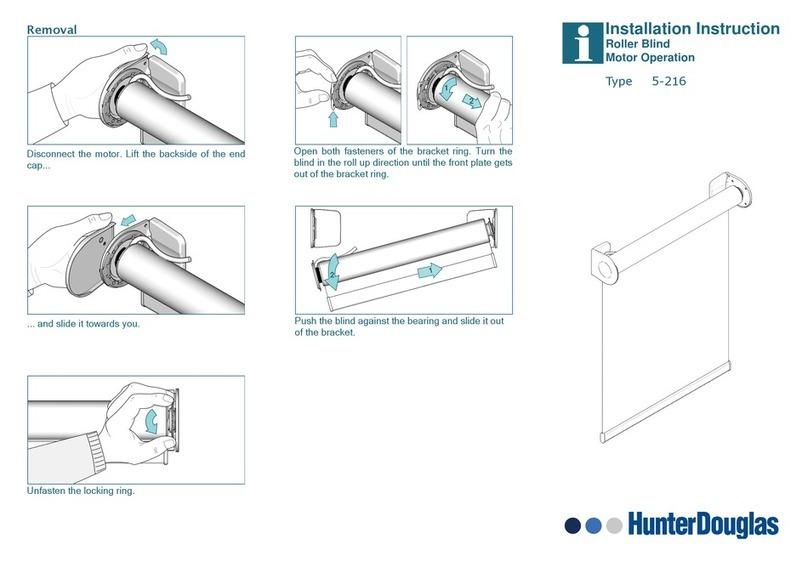 HunterDouglas 5-216 User manual HunterDouglas 5-216 User manual