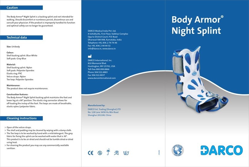 Darco Body Armor Night Splint manual