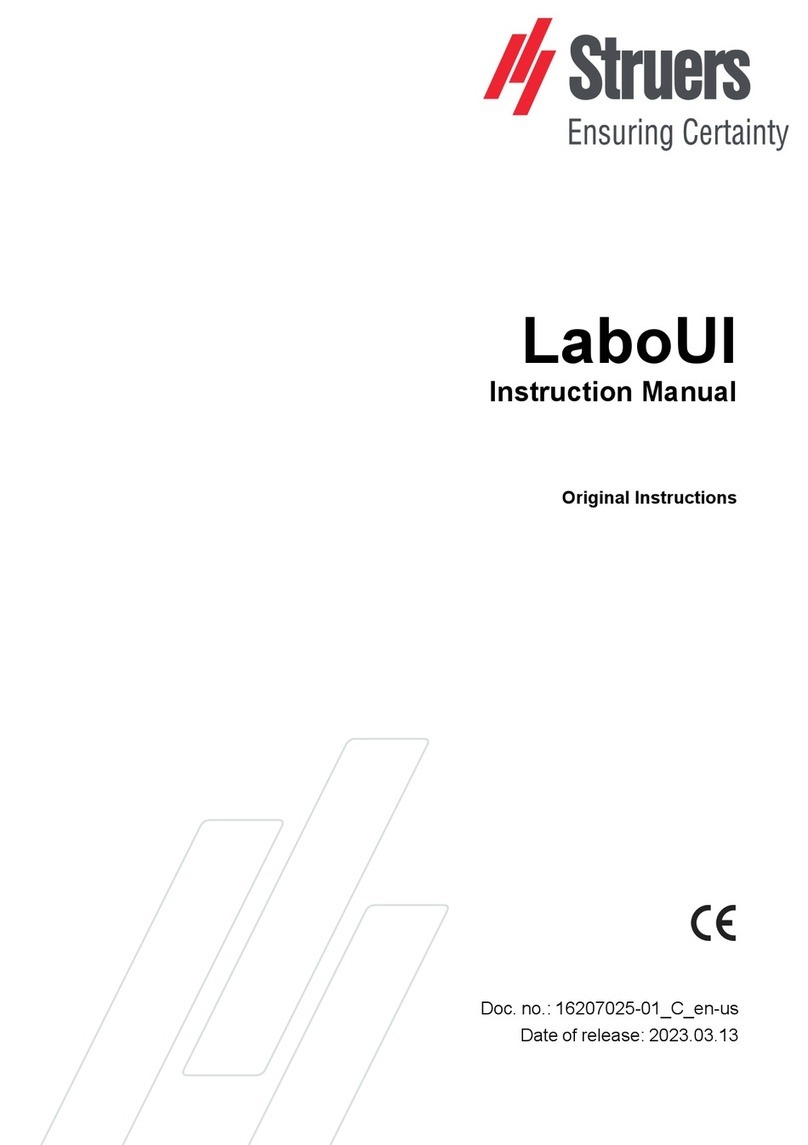 Struers LaboUI instruction manual