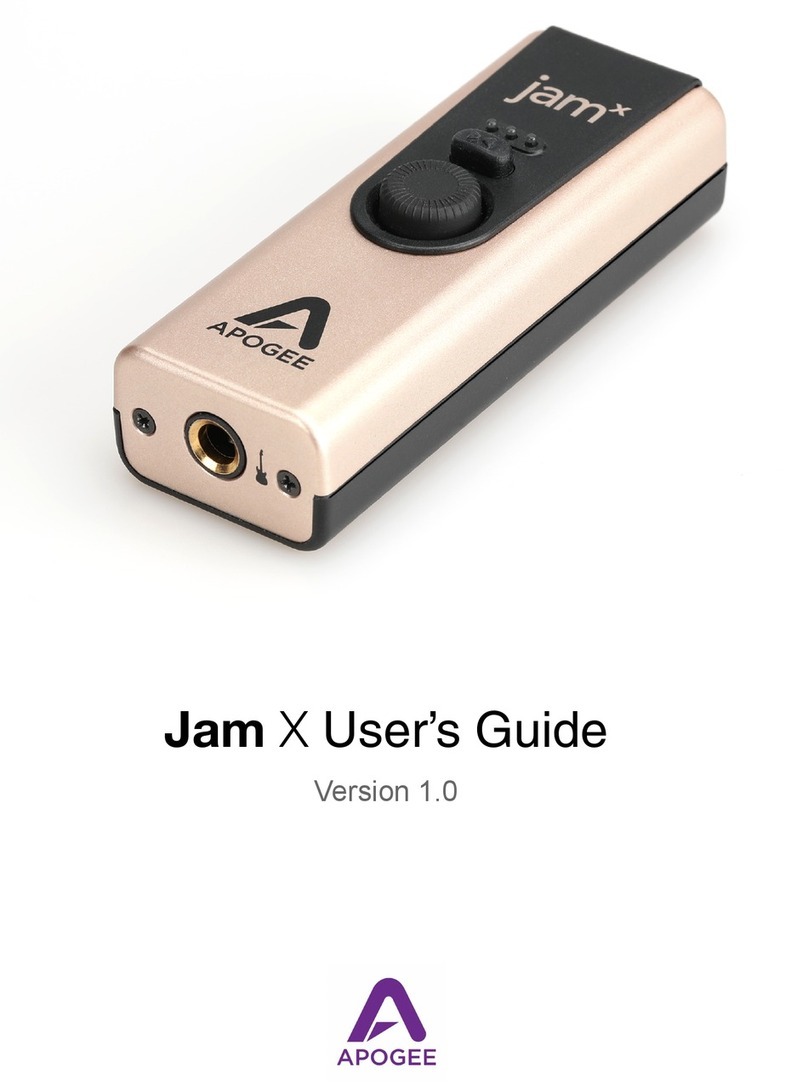 Apogee Jam X user guide