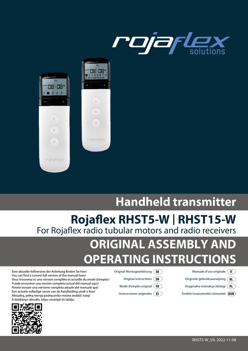 rojaflex RHST5-W Assembly and operating instructions