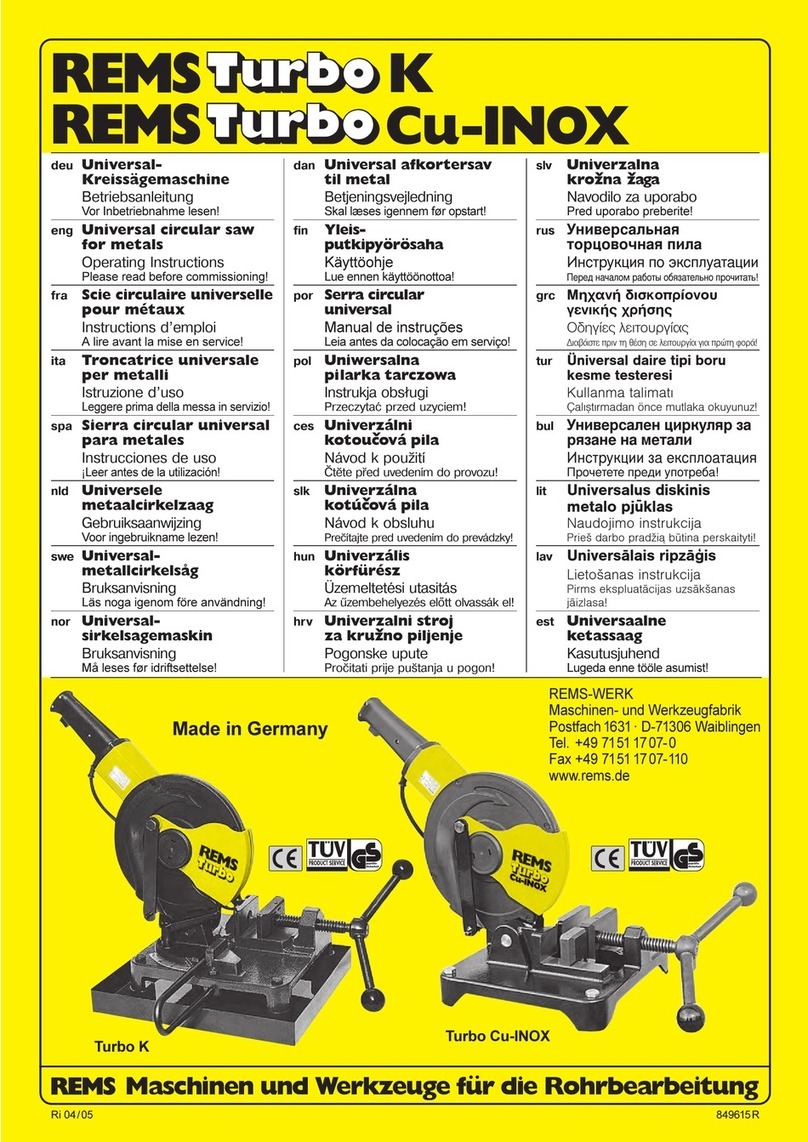 REMS Turbo K User manual