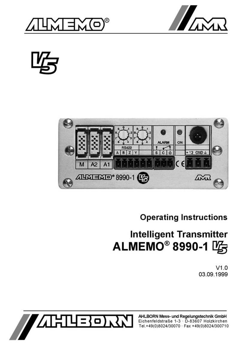 Ahlborn Almemo V5 8990-1 Operating	 instruction