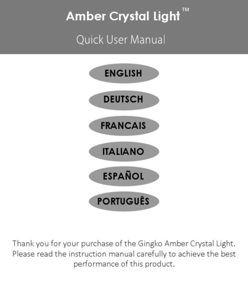 GINGKO Amber Crystal Light Quick user manual
