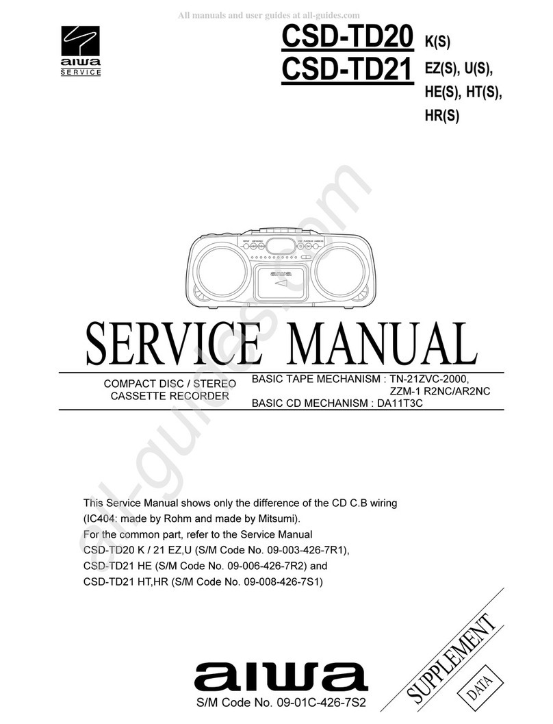 Aiwa CSD-TD20 Service manual