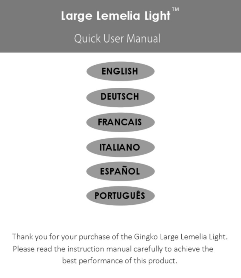 GINGKO Large Lemelia Light Owner's manual