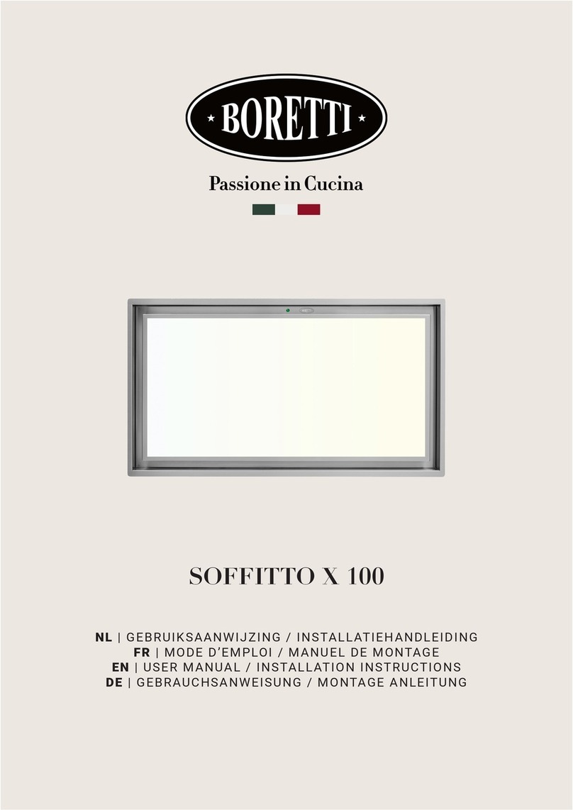 BORETTI SOFFITTO X 100 User manual BORETTI SOFFITTO X 100 User manual