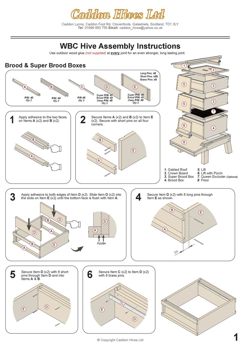 Caddon Hives WBC Hive User manual