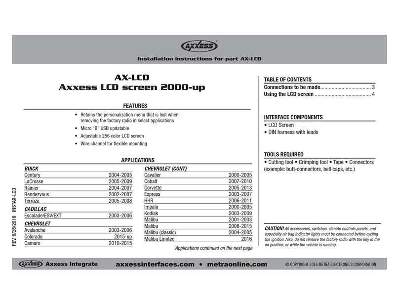 Axxess AX-LCD installation instructions