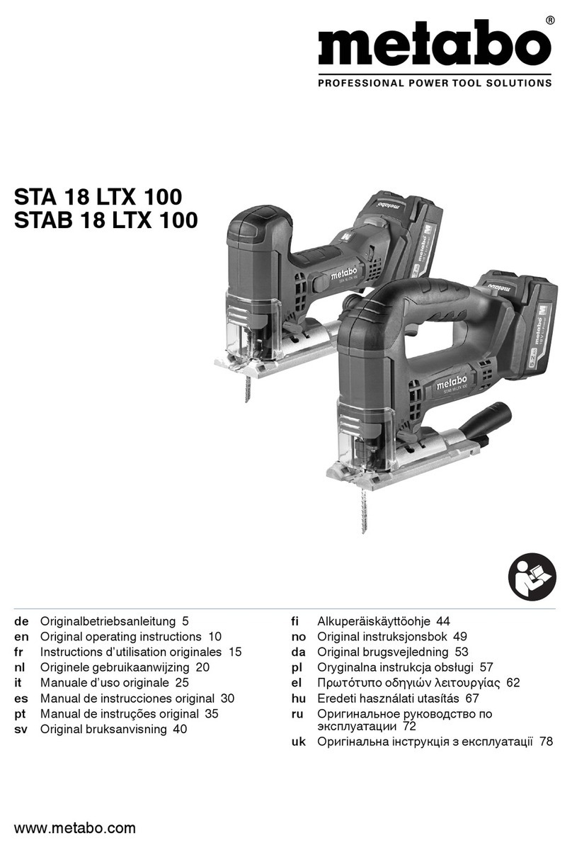 Metabo STA 18 LTX 100 User manual
