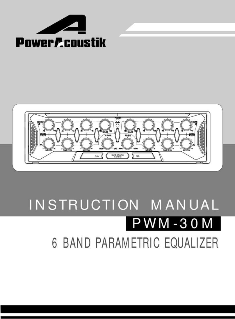 PowerAcoustik PWM-30M instruction manual