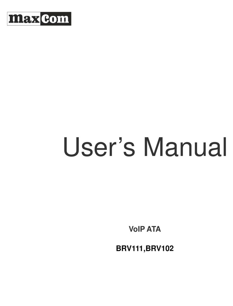 Maxcom BRV111 user manual