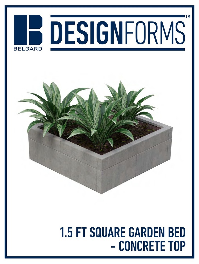 Belgard DESIGNFORMS 1.5 FT SQUARE GARDEN BED CONCRETE... Assembly instructions Belgard DESIGNFORMS 1.5 FT SQUARE GARDEN BED CONCRETE... Assembly instructions