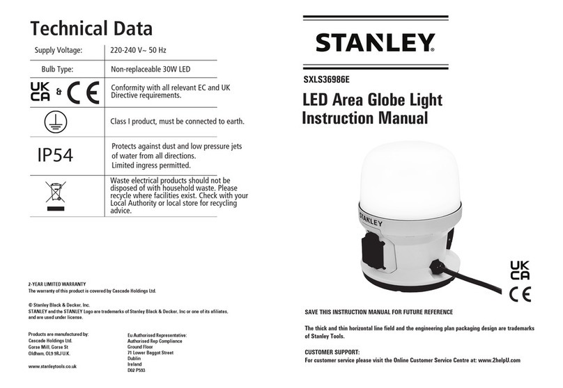 Stanley SXLS36986E User manual Stanley SXLS36986E User manual