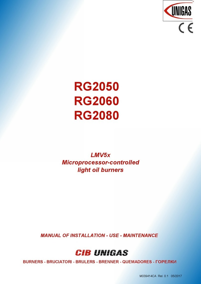 Unigas RG2050 Manual of installation - use - maintenance