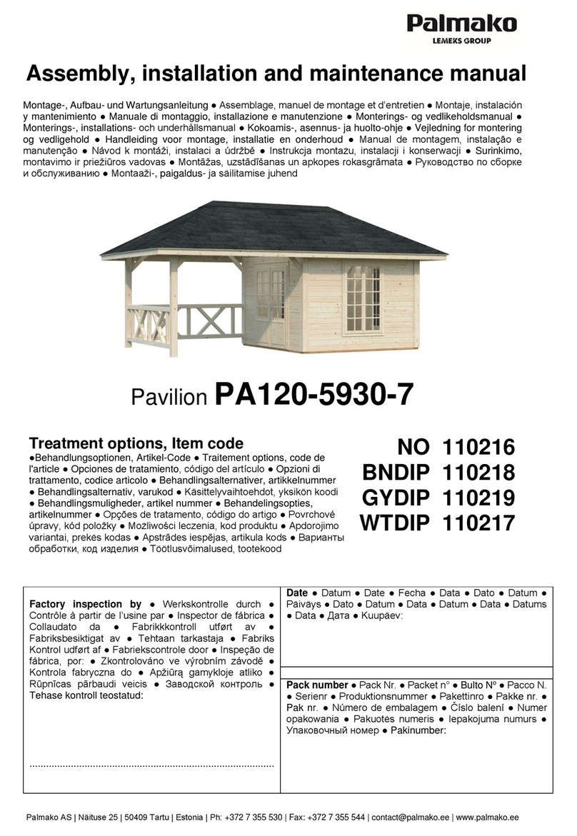 Lemeks Palmako PA120-5930-7 Assembly, installation and maintenance manual Lemeks Palmako PA120-5930-7 Assembly, installation and maintenance manual