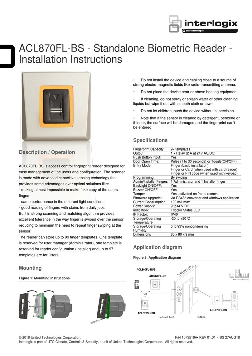 Interlogix ACL870FL-BS User manual