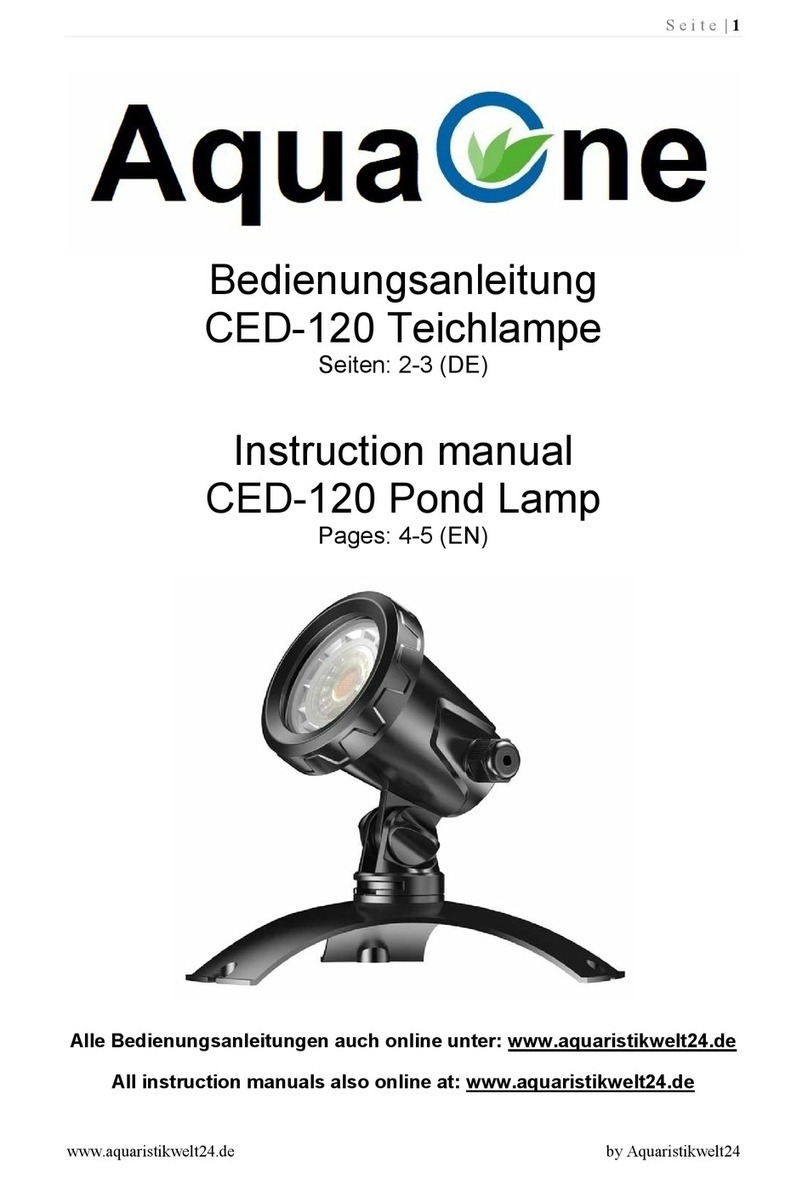 Aqua One CED-120 instruction manual