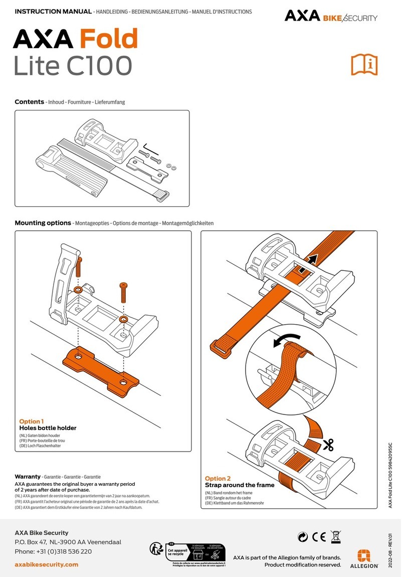 AXA Fold Lite C100 User manual