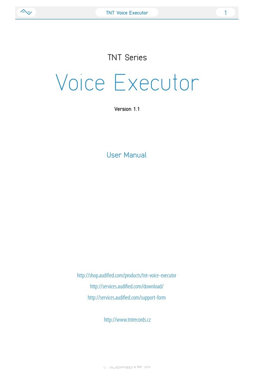AUDIFIED TNT Series user manual