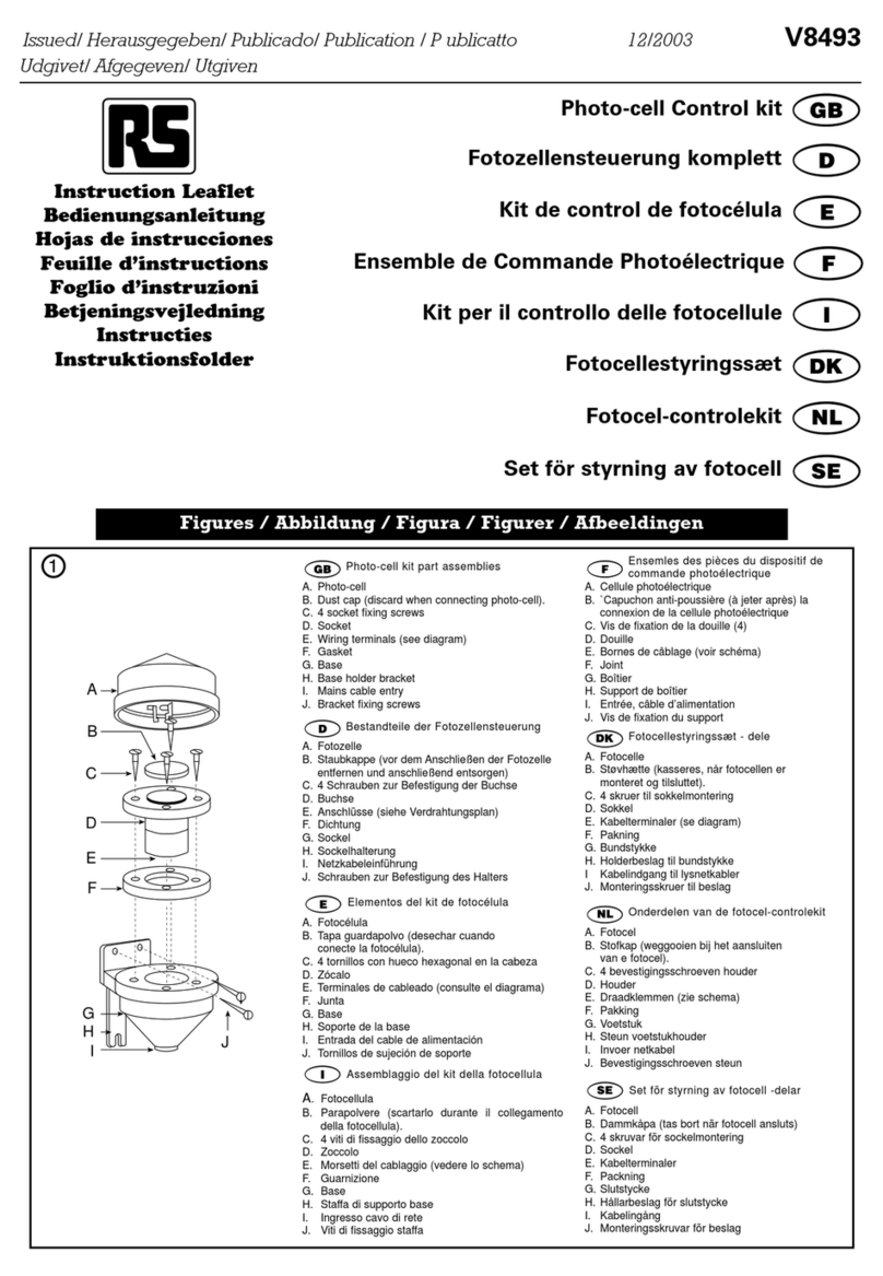 RS V8493 Manual