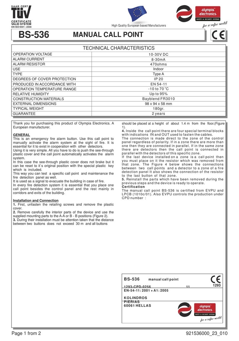 olympia electronics BS-536 quick start guide