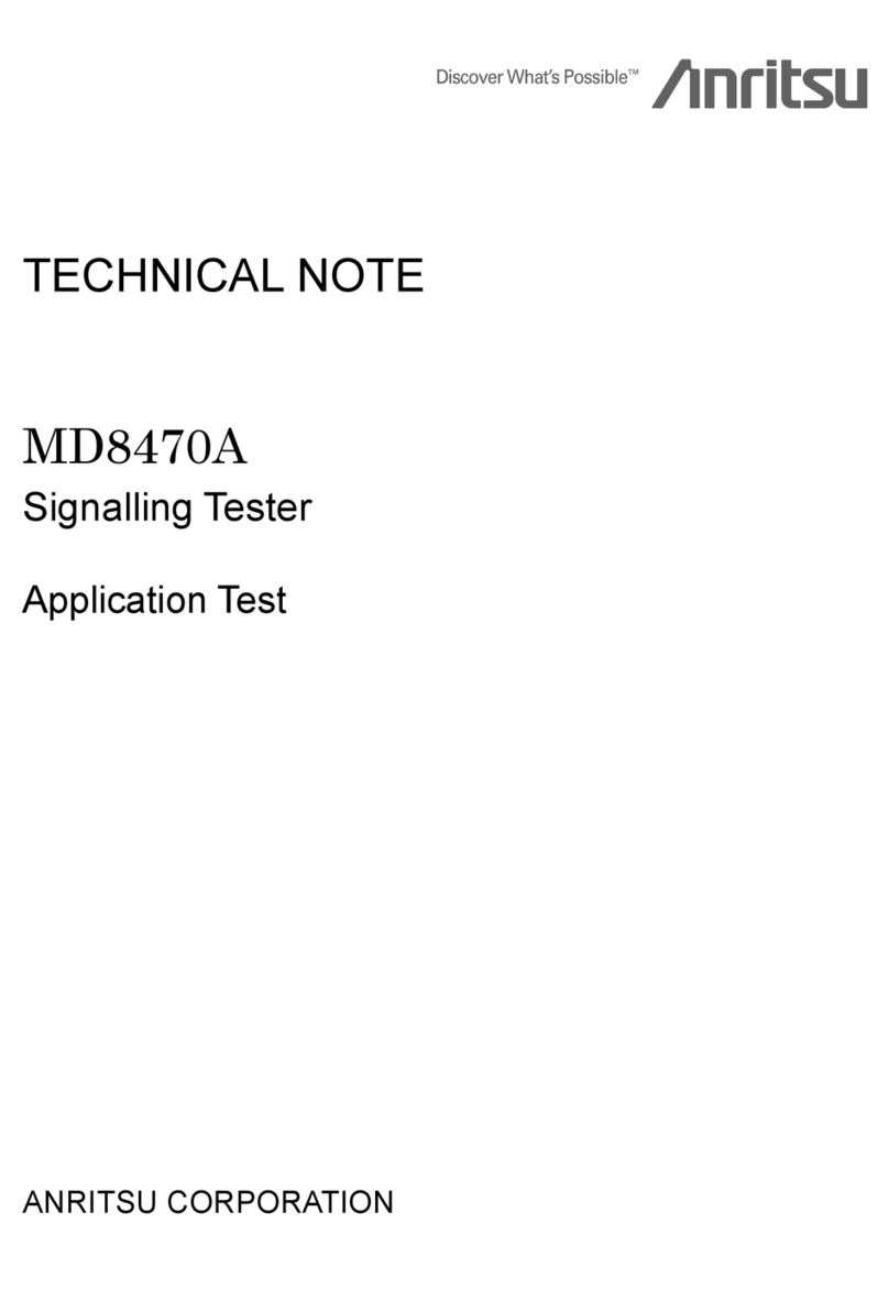 Anritsu MD8470A Specification sheet