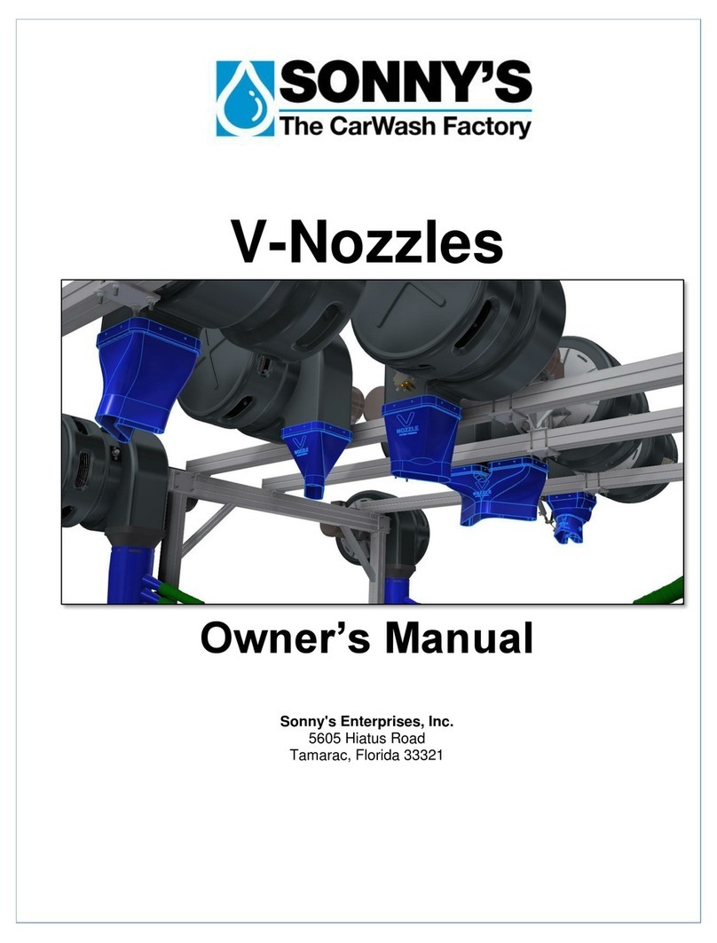 Sonny's V-Nozzles User manual Sonny's V-Nozzles User manual