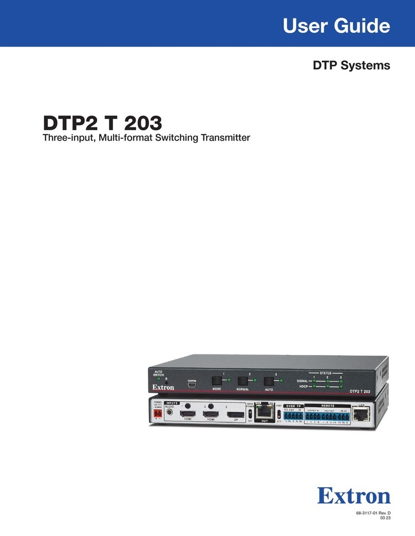 Extron electronics DTP2 T 203 User manual Extron electronics DTP2 T 203 User manual