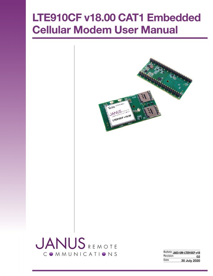 Janus Remote Communications LTE910CF user manual