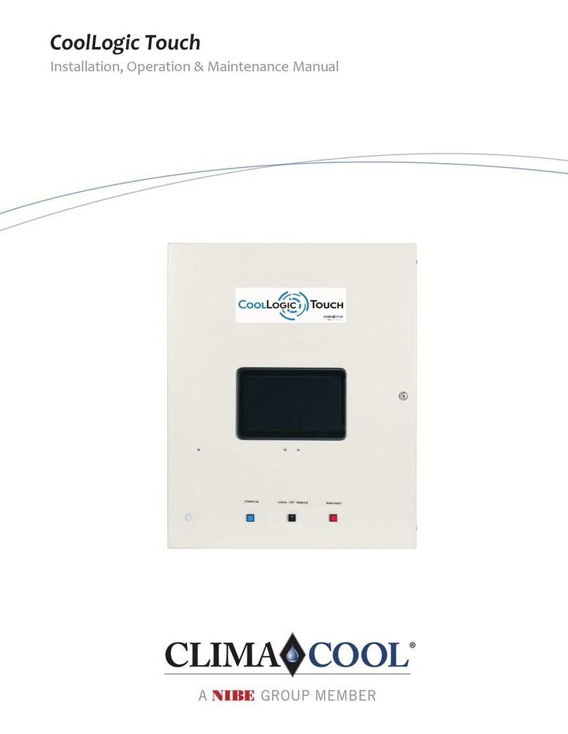 Nibe ClimaCool CoolLogic Touch Installation, operation & maintenance manual