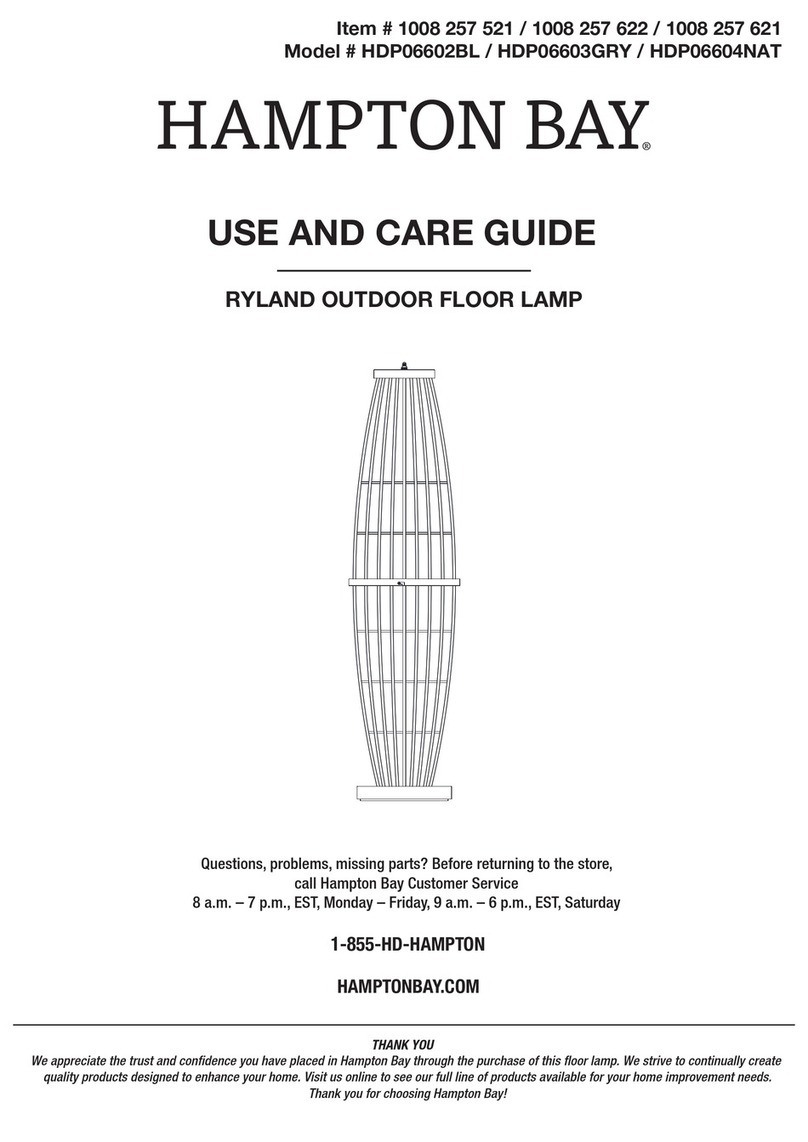 HAMPTON BAY RYLAND HDP06602BL User manual