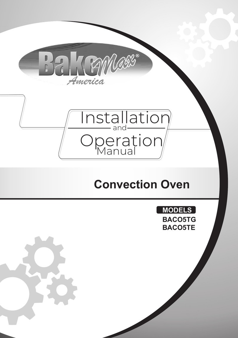 Bake Max BACO5T Series Installation and operation manual Bake Max BACO5T Series Installation and operation manual