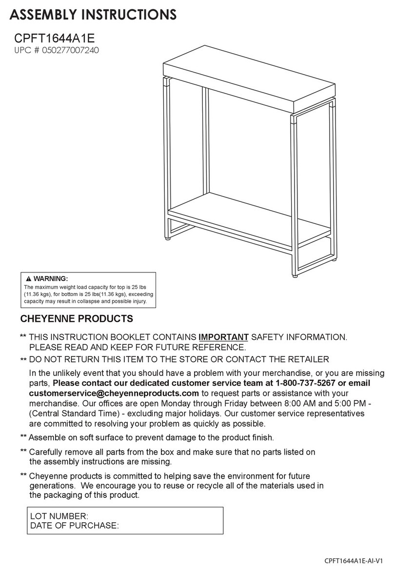 Cheyenne CPFT1644A1E Assembly instructions