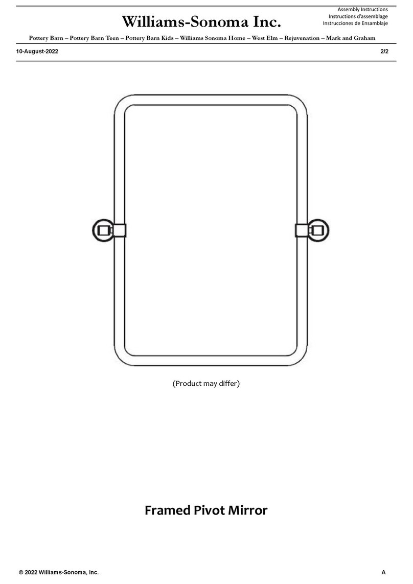 Williams-Sonoma Trask User manual Williams-Sonoma Trask User manual