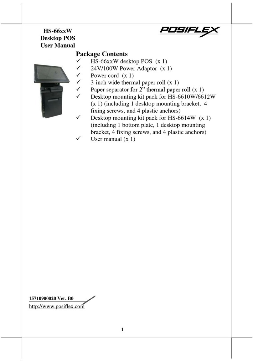 POSIFLEX HS-66 W Series User manual