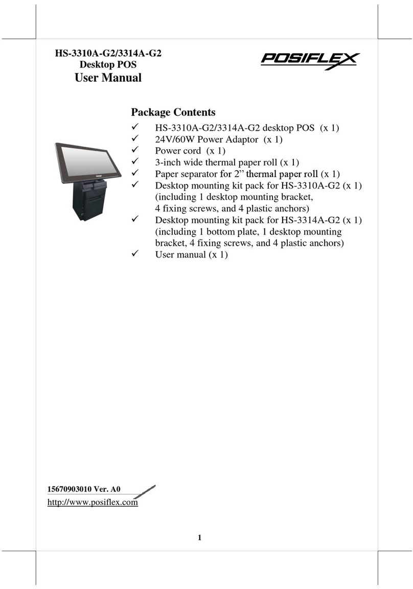 POSIFLEX HS-3310A-G2 User manual