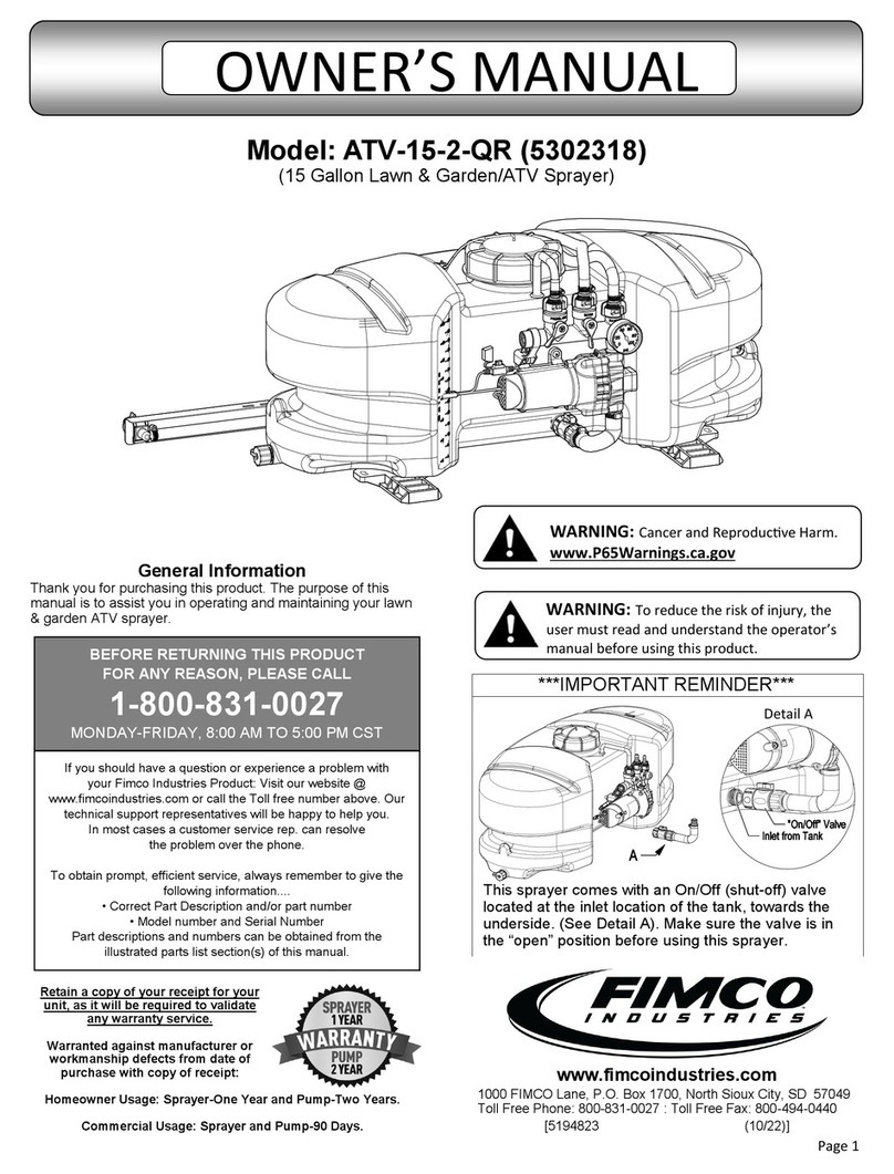 Fimco ATV-15-2-QR owner's manual