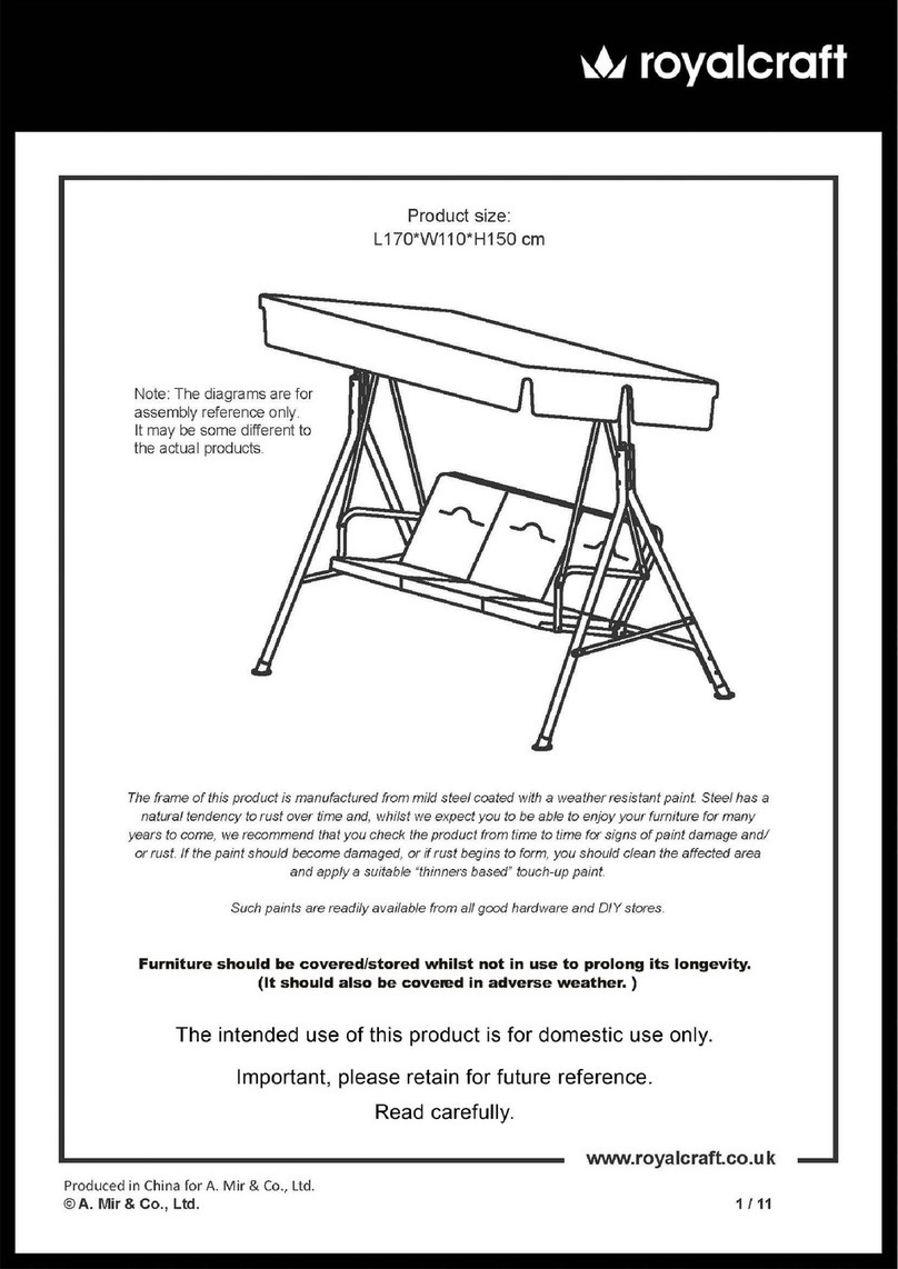 Royalcraft Cairo Assembly instructions