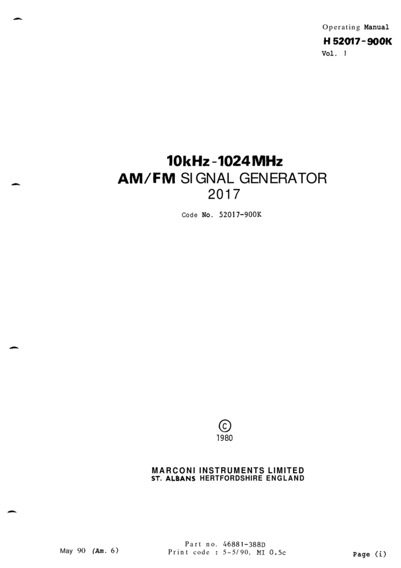 Marconi 52017-900K instruction manual